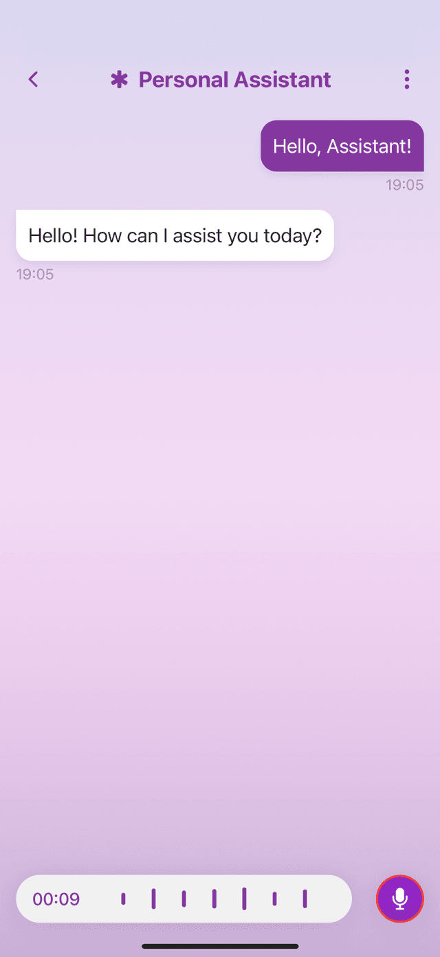 Background app screen